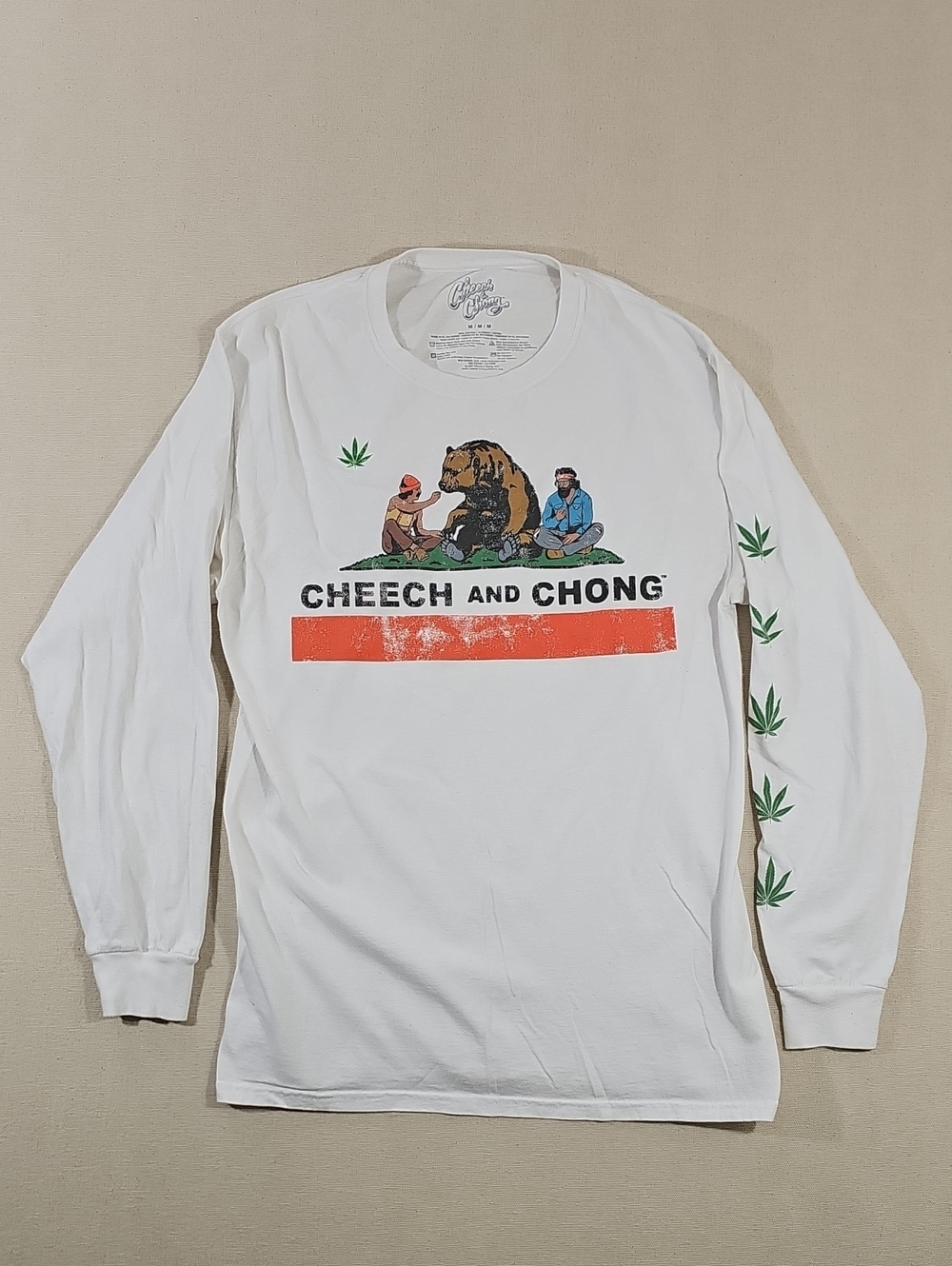 MAD Engine Cheech & Chong White Long Sleeve Tee